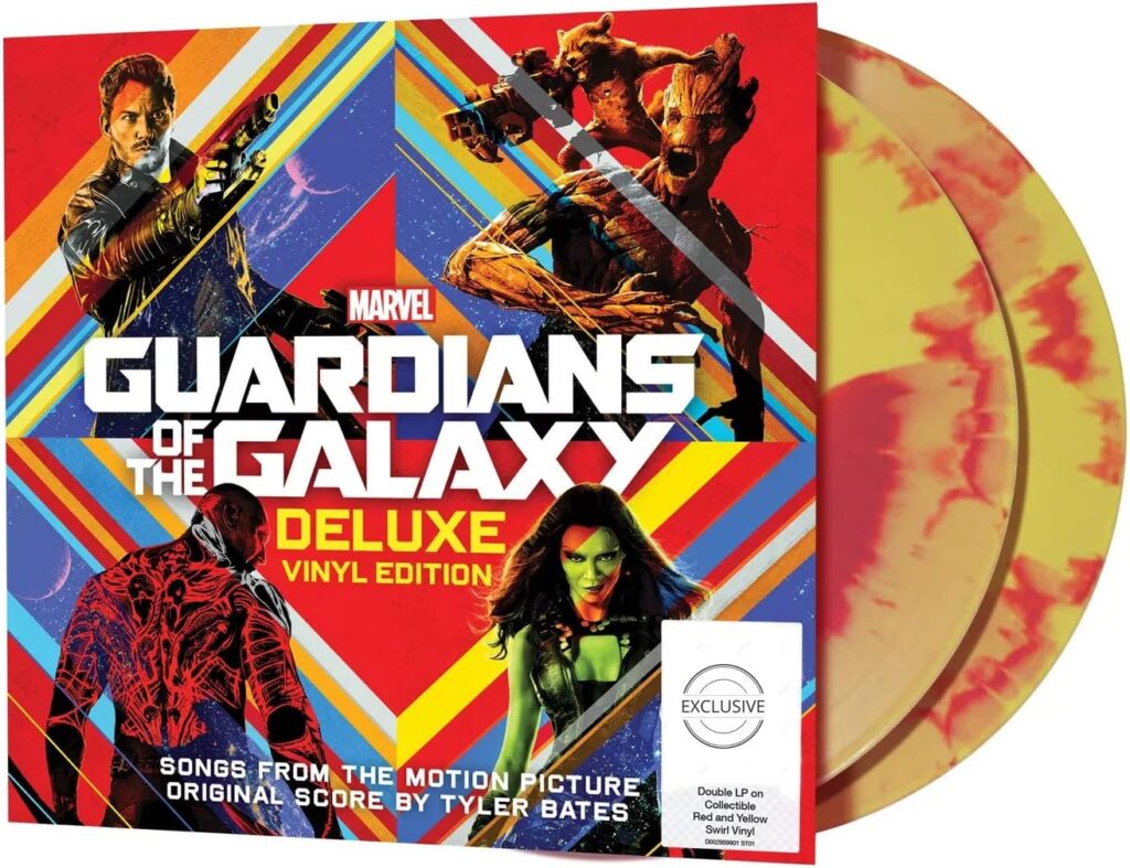 Guardians Of The Galaxy - Exclusive Limited Edition Red & Yellow Swirl Colored 2x Vinyl LP